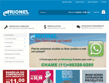 Tablet Screenshot of frionel.com.br